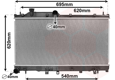 Radiateur Van Wezel 51002113