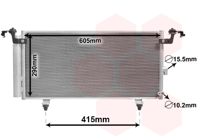 Airco condensor Van Wezel 51005084