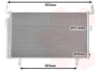 Airco condensor Van Wezel 51015704