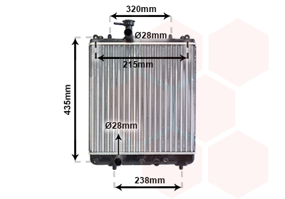 Radiateur Van Wezel 52002061