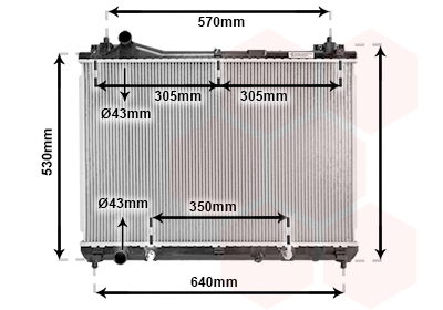 Radiateur Van Wezel 52002105