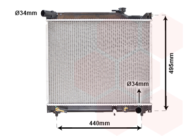 Radiateur Van Wezel 52002106