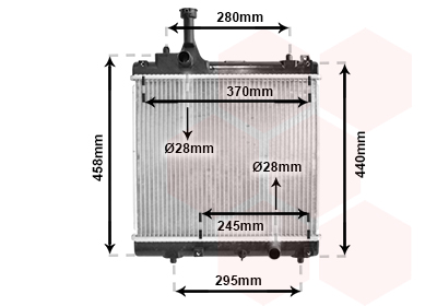 Radiateur Van Wezel 52002113