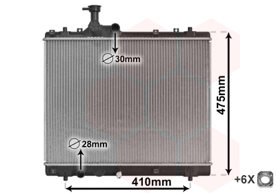 Radiateur Van Wezel 52002137