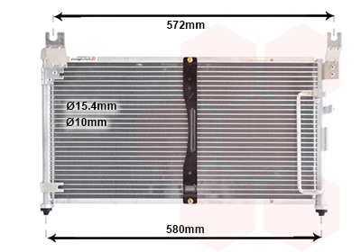 Airco condensor Van Wezel 52005038