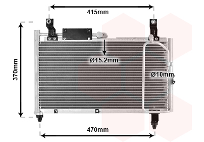 Airco condensor Van Wezel 52005067