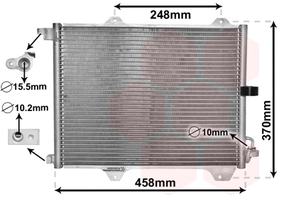 Airco condensor Van Wezel 52005088