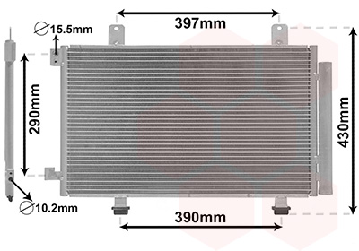 Airco condensor Van Wezel 52005090