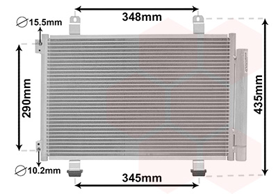 Airco condensor Van Wezel 52005116