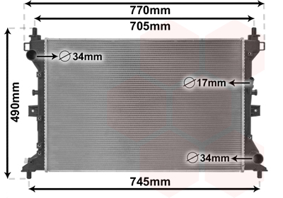 Radiateur Van Wezel 52012703