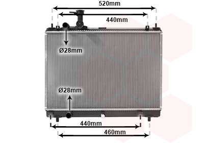 Radiateur Van Wezel 52012704