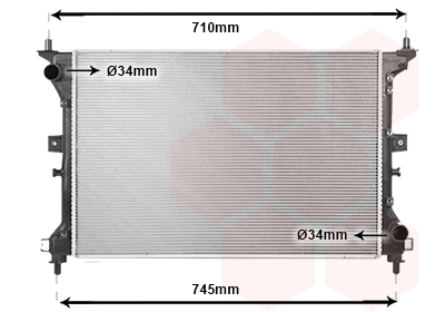 Radiateur Van Wezel 52012711