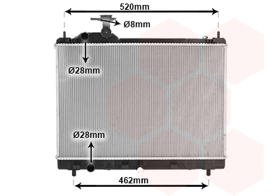 Radiateur Van Wezel 52012712