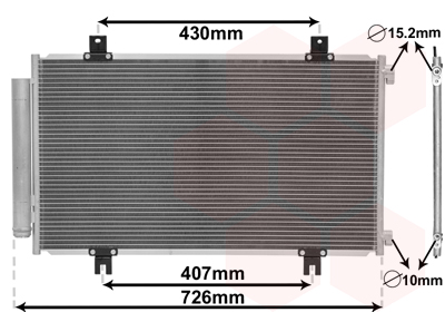 Airco condensor Van Wezel 52015701