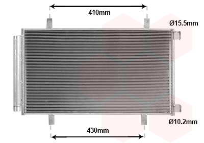 Airco condensor Van Wezel 52015709