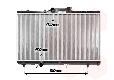 Radiateur Van Wezel 53002148