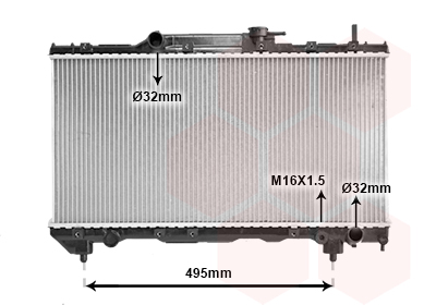 Radiateur Van Wezel 53002163