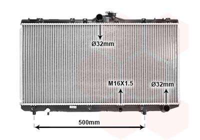 Radiateur Van Wezel 53002181