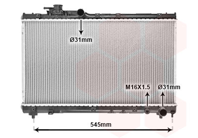 Radiateur Van Wezel 53002200