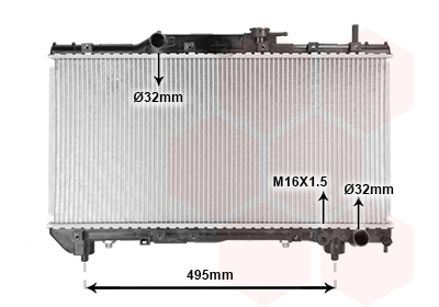 Radiateur Van Wezel 53002201