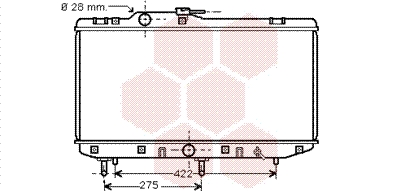 Radiateur Van Wezel 53002208