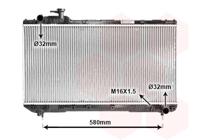 Radiateur Van Wezel 53002219