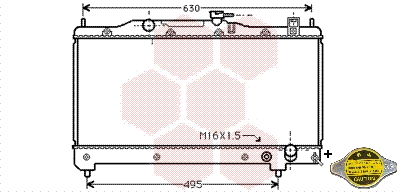 Radiateur Van Wezel 53002239