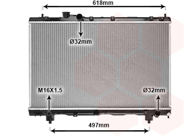 Radiateur Van Wezel 53002241