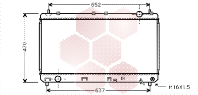 Radiateur Van Wezel 53002247