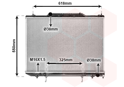 Radiateur Van Wezel 53002255