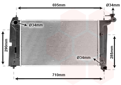 Radiateur Van Wezel 53002289