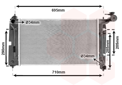 Radiateur Van Wezel 53002290