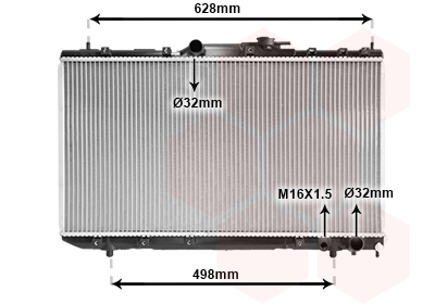 Radiateur Van Wezel 53002291