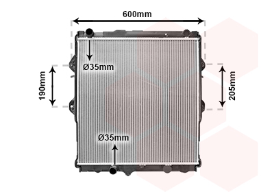 Radiateur Van Wezel 53002292