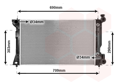 Radiateur Van Wezel 53002293