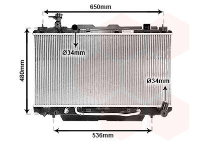 Radiateur Van Wezel 53002301