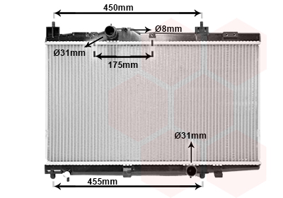 Radiateur Van Wezel 53002318