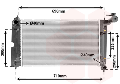 Radiateur Van Wezel 53002323