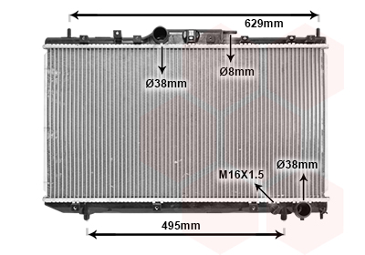 Radiateur Van Wezel 53002324