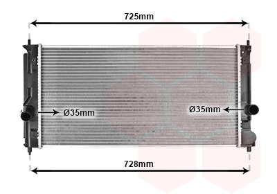 Radiateur Van Wezel 53002334