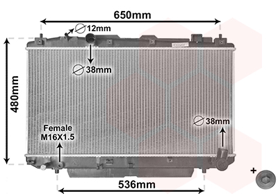 Radiateur Van Wezel 53002348