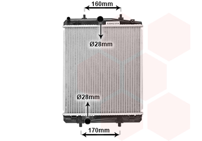 Radiateur Van Wezel 53002359