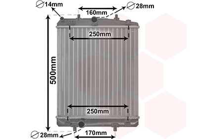 Radiateur Van Wezel 53002364