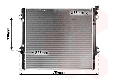 Radiateur Van Wezel 53002367