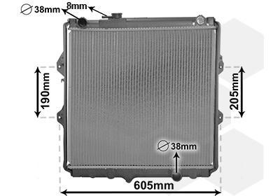 Radiateur Van Wezel 53002371