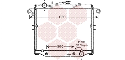 Radiateur Van Wezel 53002378