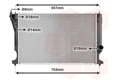 Radiateur Van Wezel 53002399