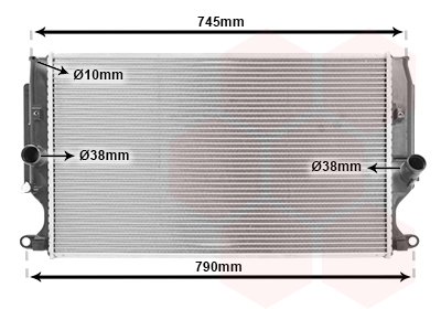 Radiateur Van Wezel 53002402