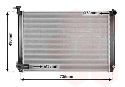 Radiateur Van Wezel 53002462