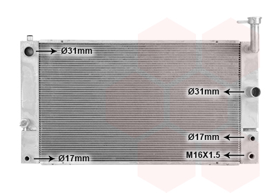 Radiateur Van Wezel 53002494